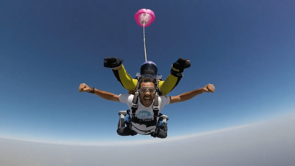 skydiving in sicily