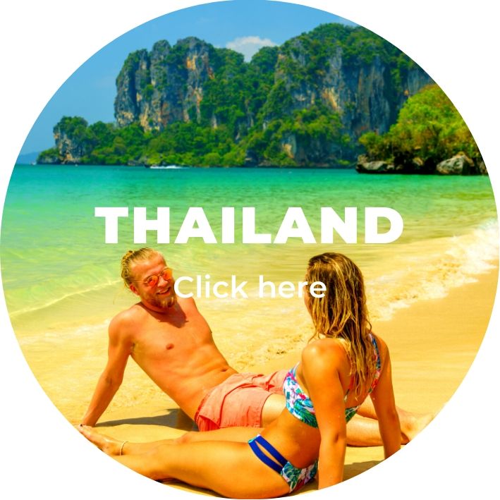 A couple on their honeymoon in Thailand